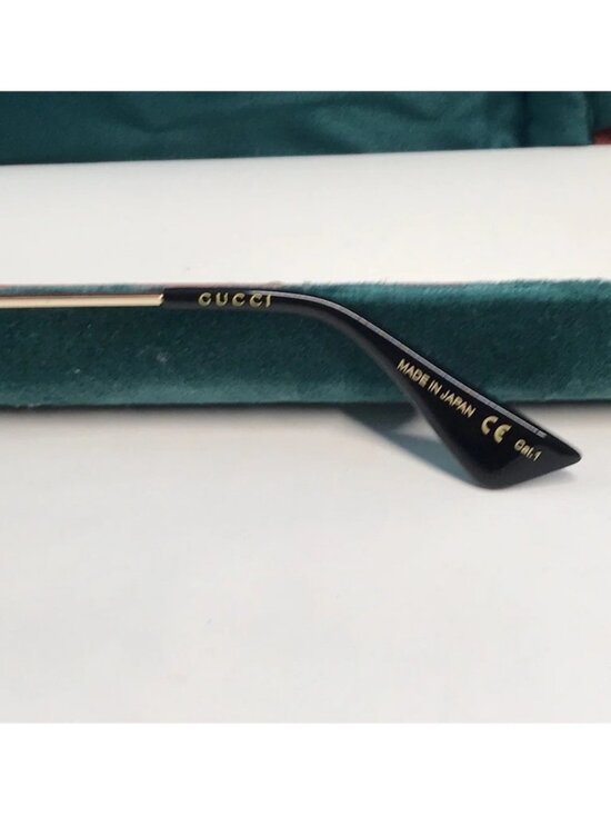 New Authentic Gucci Striped Beige Sunglasses GG0113s 009 main image 5